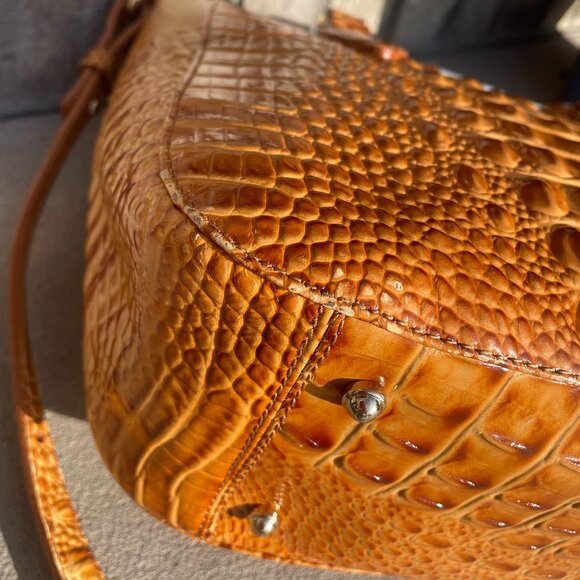 BRAHMIN MELBOURNE SATCHEL CROSSBODY Women's Shoulder Bag EUC - Picture 10 of 17